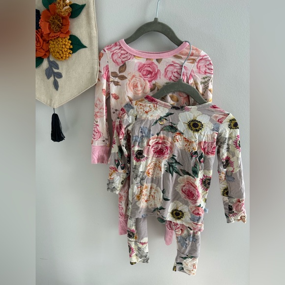 Bamboo Floral Sleeper Bundle 12/18M - Picture 1 of 5